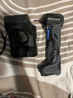Black and Blue Cordless Driver Handle with Charger